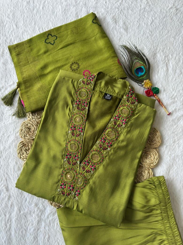 Premium Roman Silk Fabric in Top