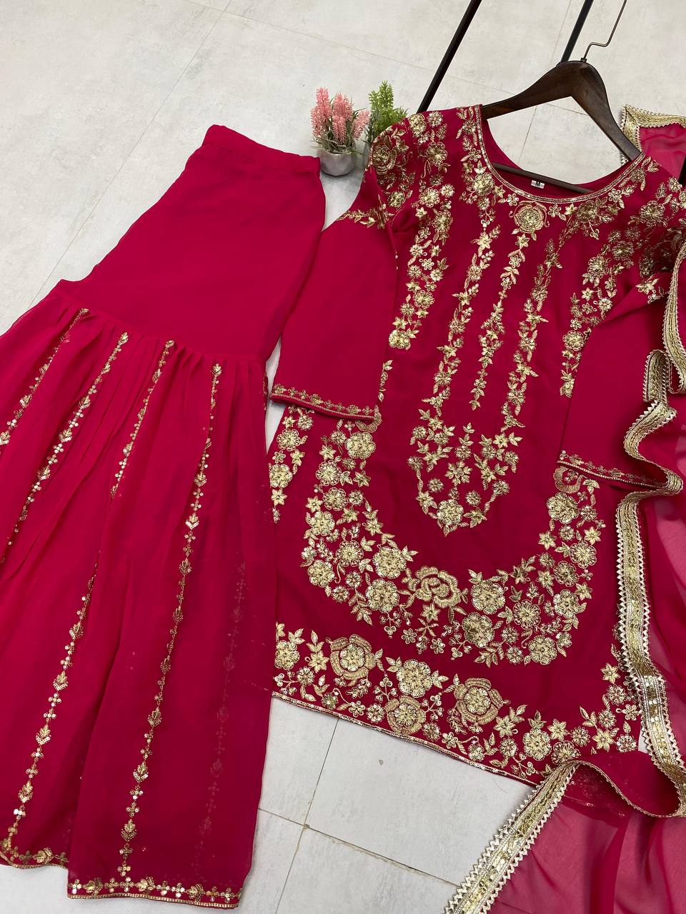 Sequence Embroidery Work in beautiful Top
