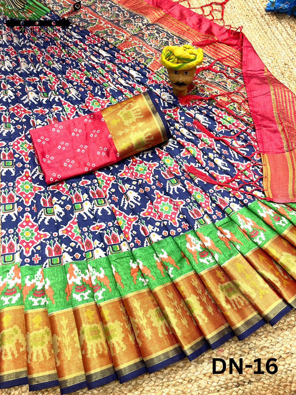 Pure Jari Weving Border Silk Saree