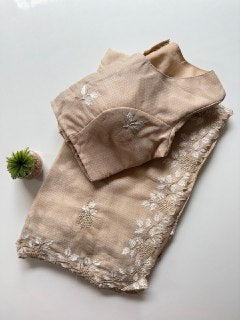 Multy Thread Work And Sclap Border Saree work