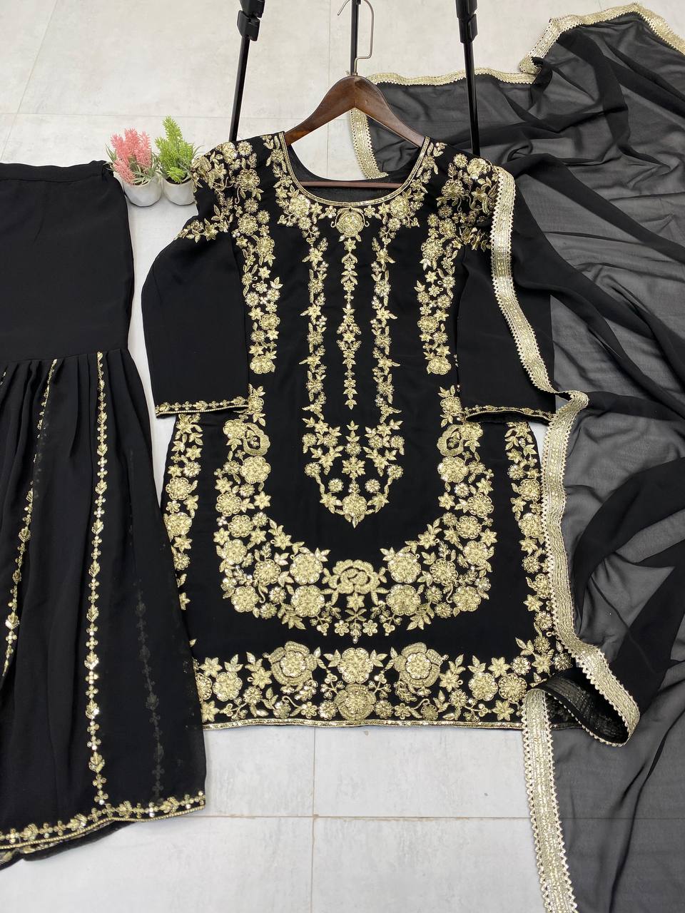 Sequence Embroidery Work in beautiful Top