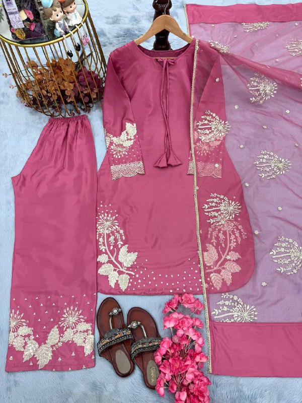 Embroidery 5 mm Sequence Work With Sleeves With Tassels Work in Top