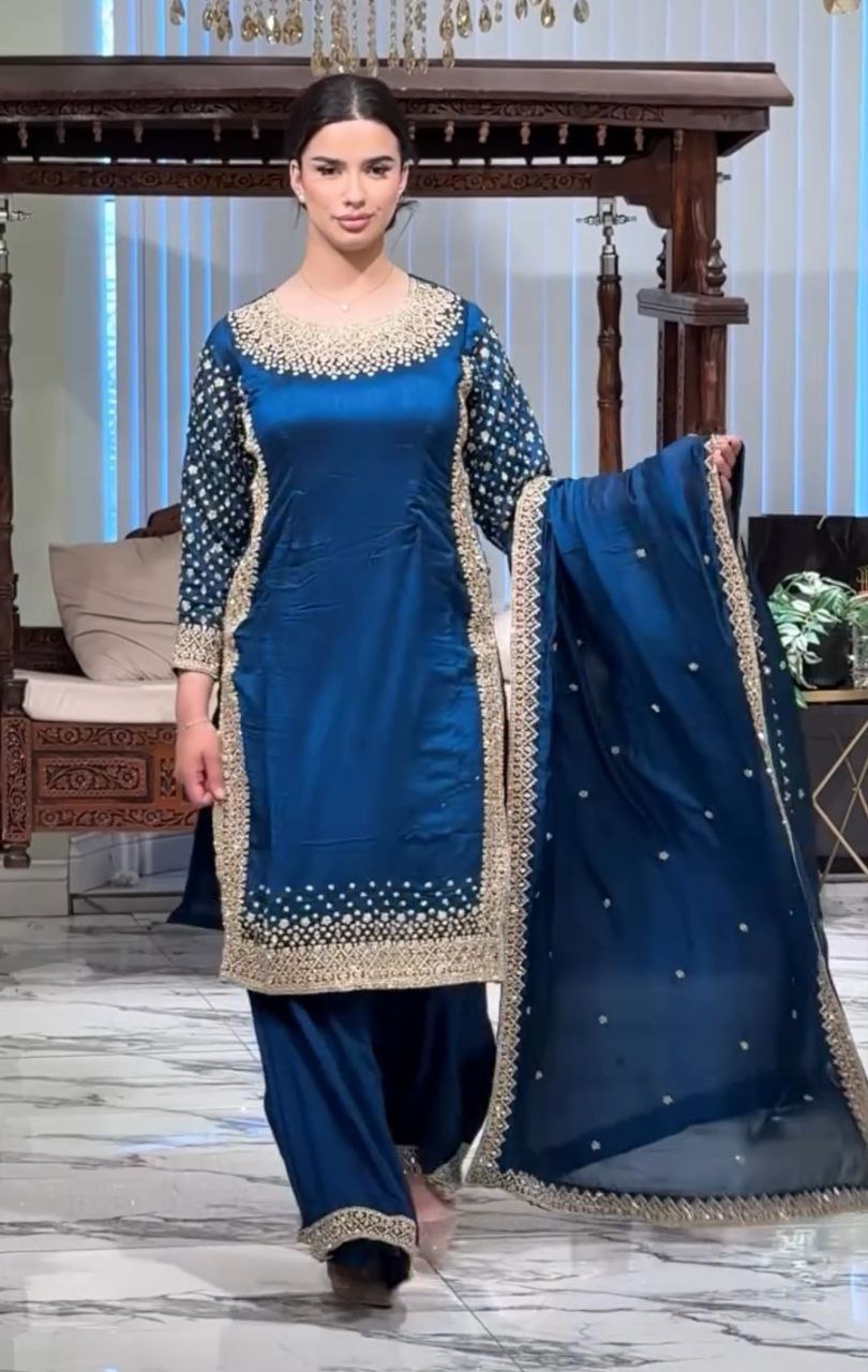 Embroidery Siqunce Work in beautiful Top
