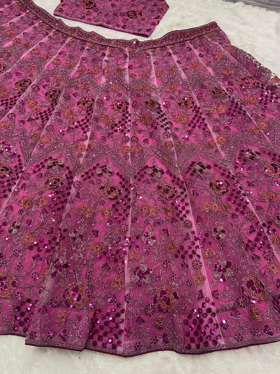 Premium Butterfly Heavy Thread Lehenga