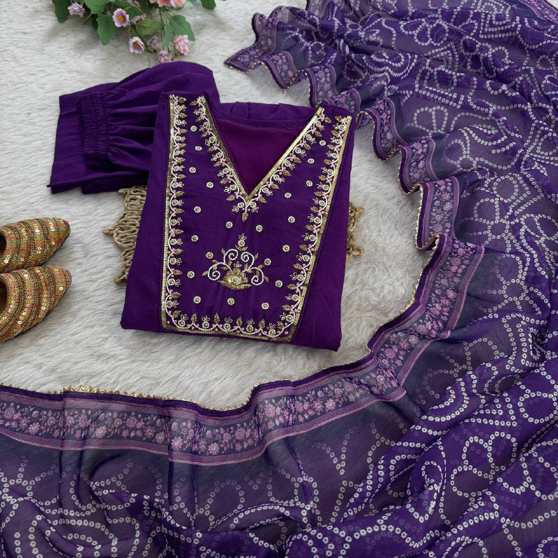 Hand Work In Gown