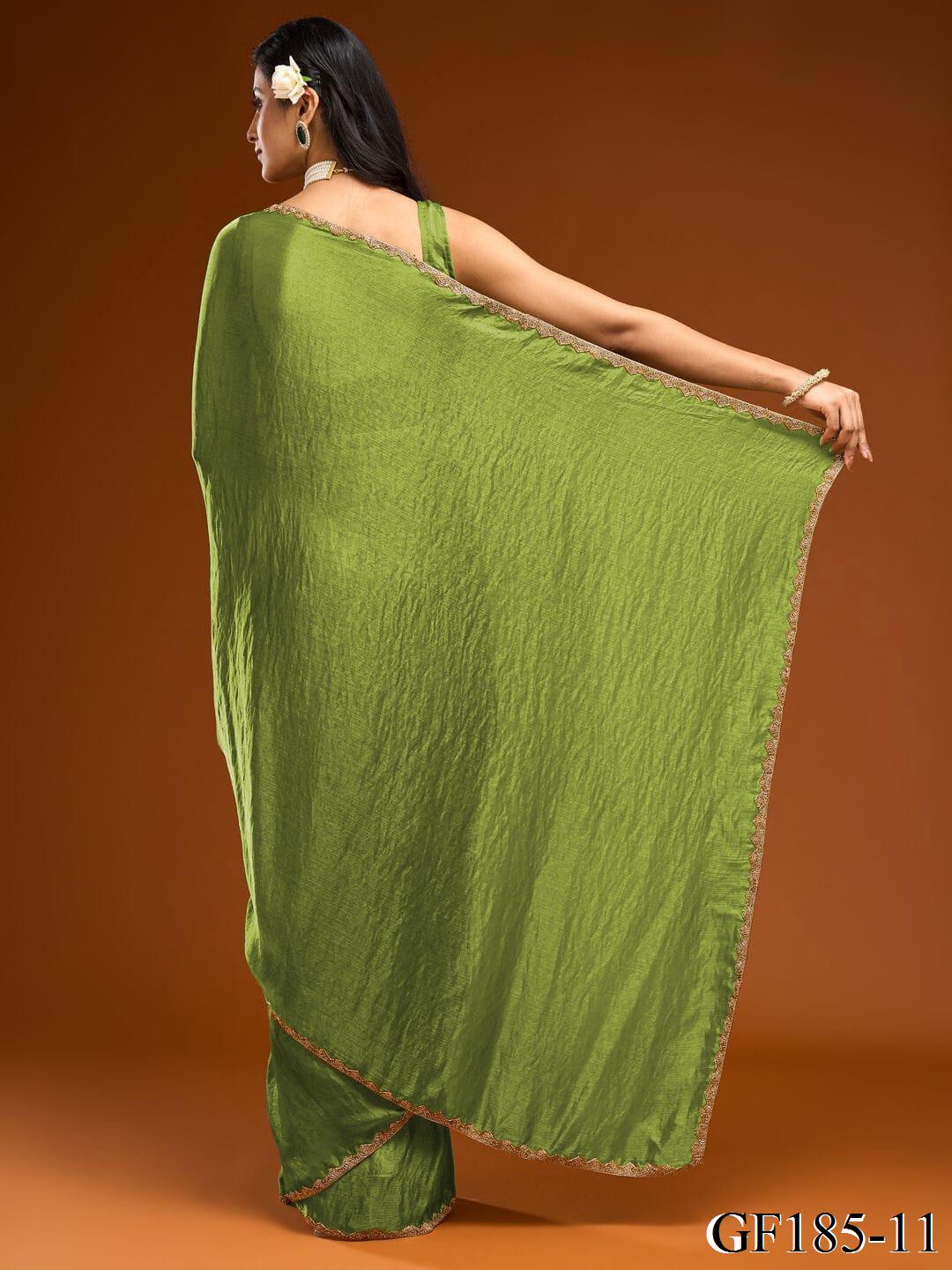Premium Wear Chiffin Frendy Silk Hand Work Saree