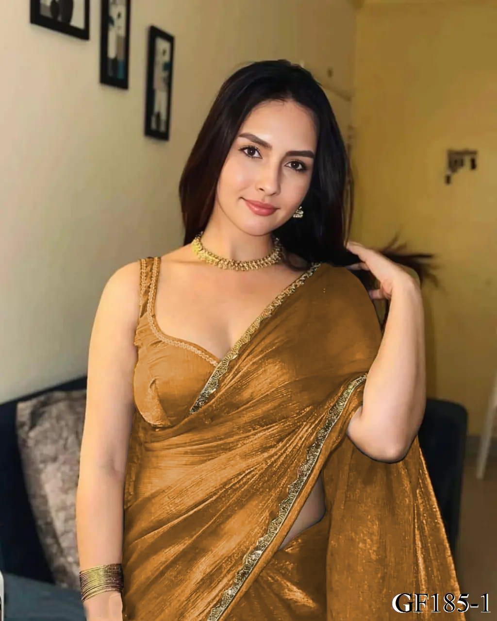 Premium Wear Chiffin Frendy Silk Hand Work Saree