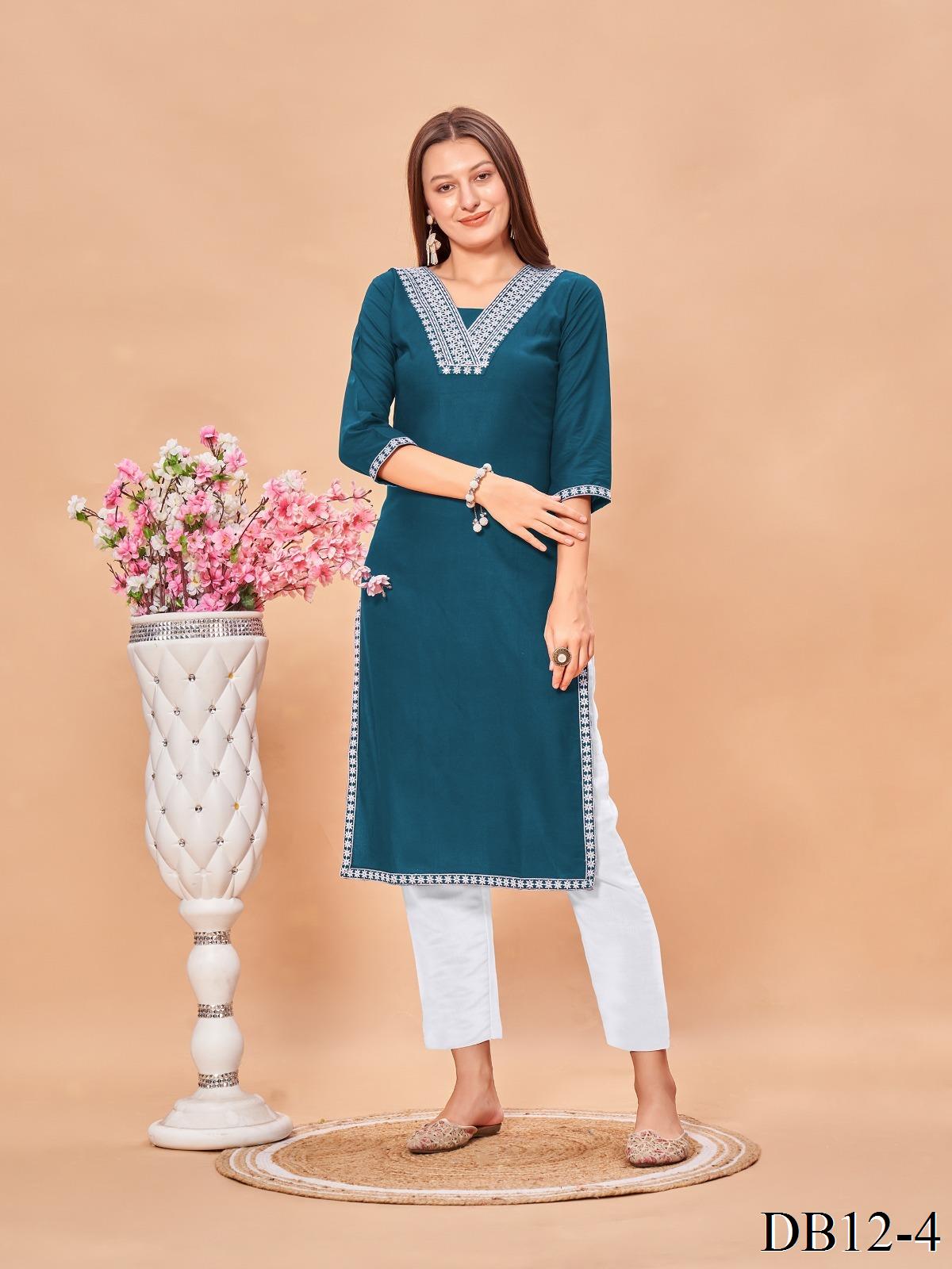Fancy Look Reyon Fabric V Type Neck Top