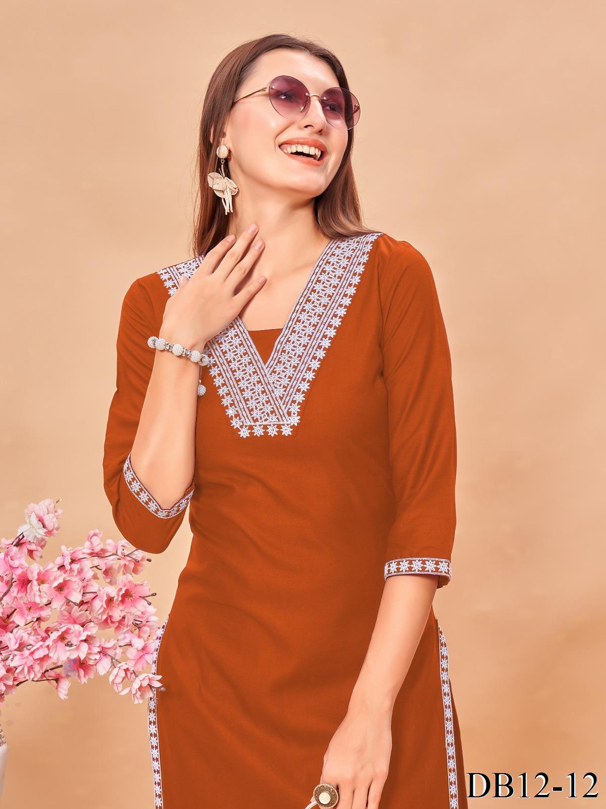 Fancy Look Reyon Fabric V Type Neck Top