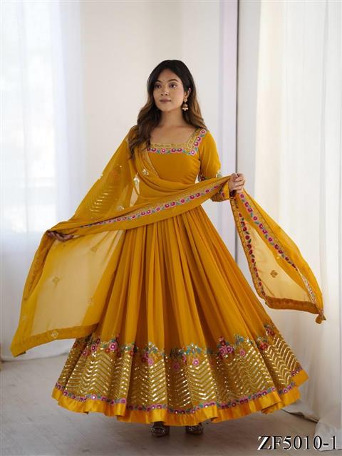 Beautifull Wear Heavy Georgette Multy Embroidery Work Top