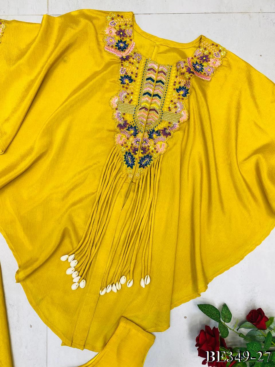 Air Tex Chinon Embroidery Saquence Work Top Plazzo