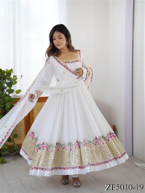 Beautifull Wear Heavy Georgette Multy Embroidery Work Top
