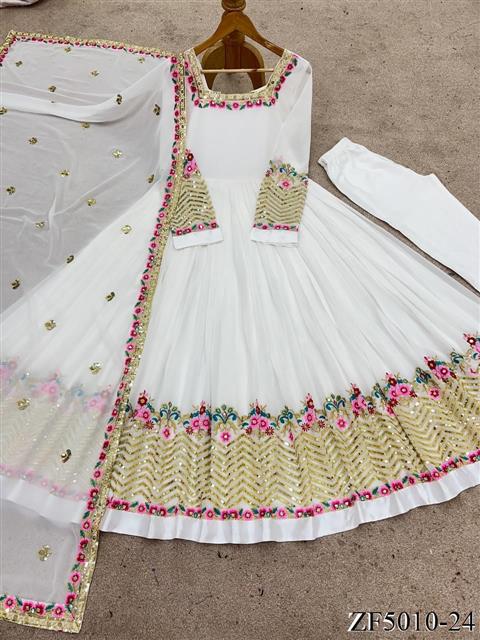 Beautifull Wear Heavy Georgette Multy Embroidery Work Top