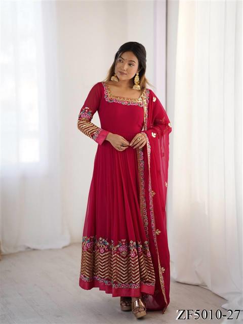 Beautifull Wear Heavy Georgette Multy Embroidery Work Top