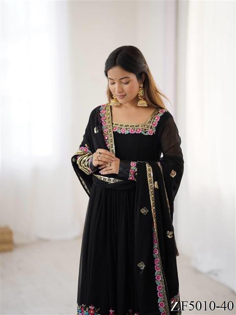 Beautifull Wear Heavy Georgette Multy Embroidery Work Top