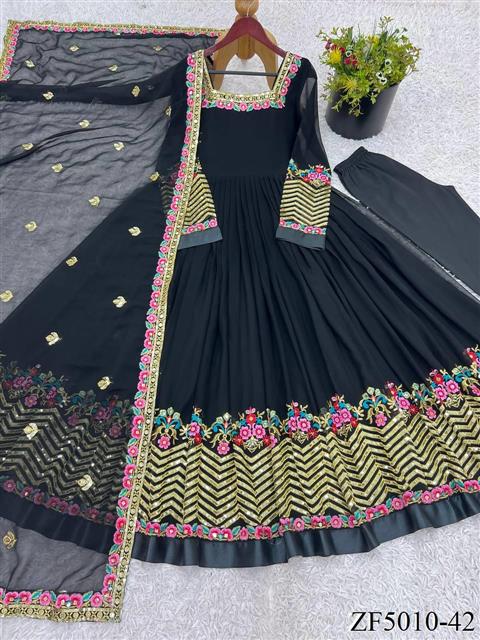 Beautifull Wear Heavy Georgette Multy Embroidery Work Top