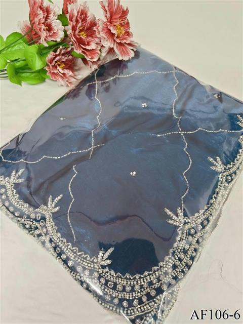 Pure Soft Fandy Silk With Daimond Khatli Work Saree
