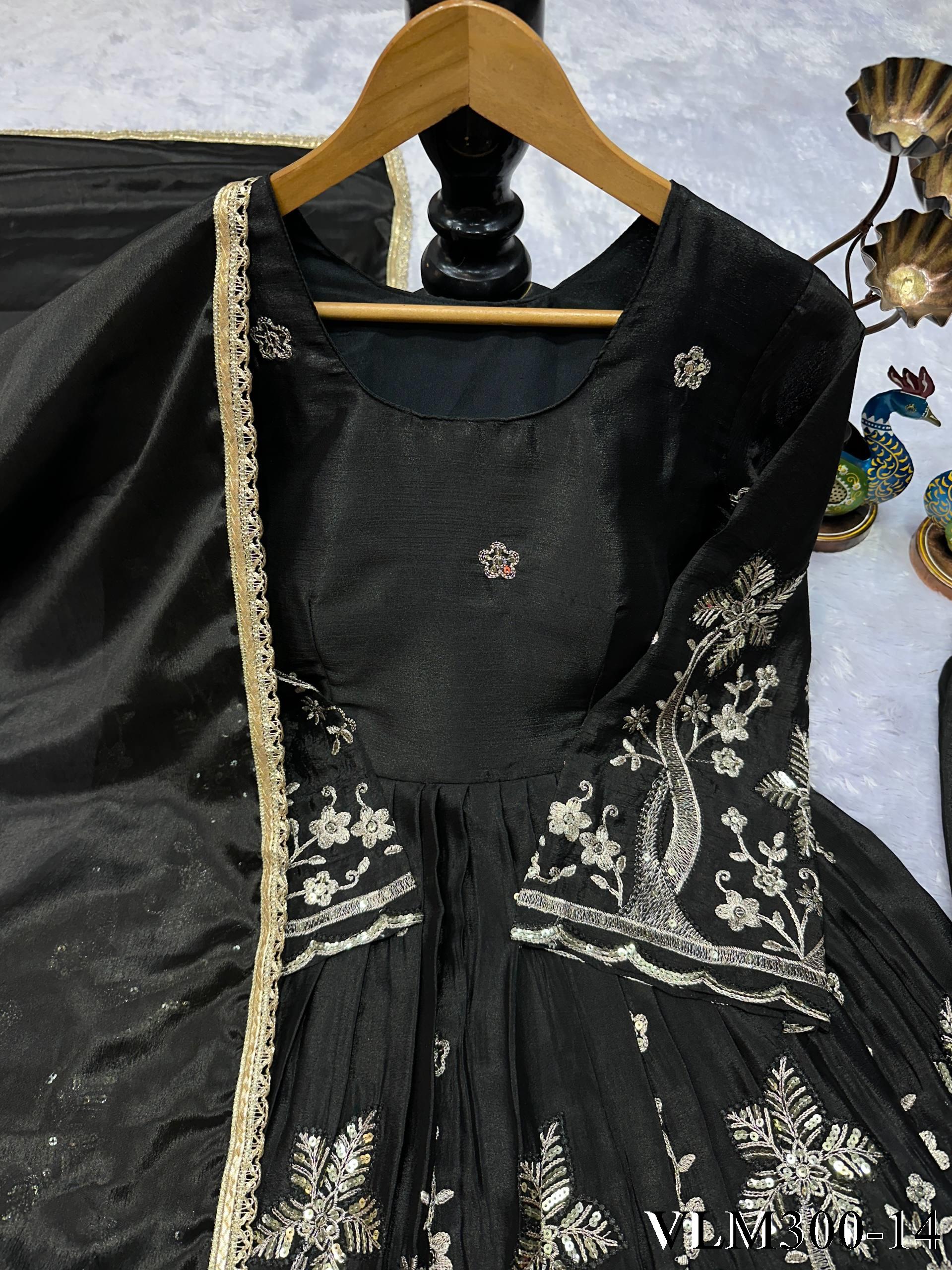 Beautifull Chinon Fabric With Embroidery Work Top
