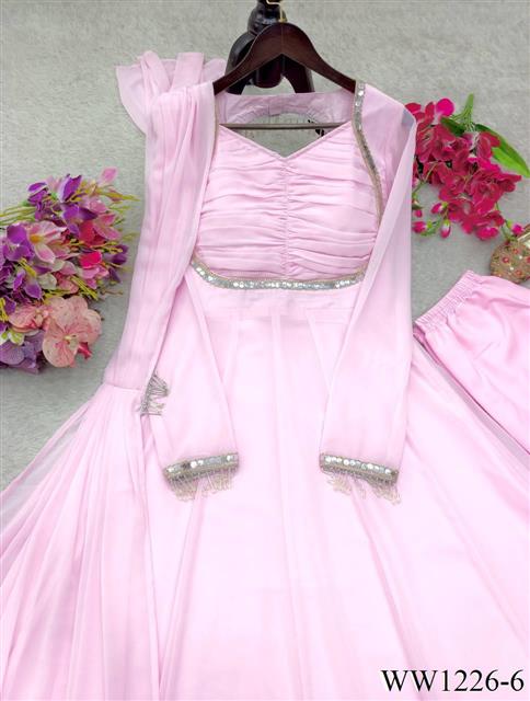 Pure Fox Georgette Fabric in Gown