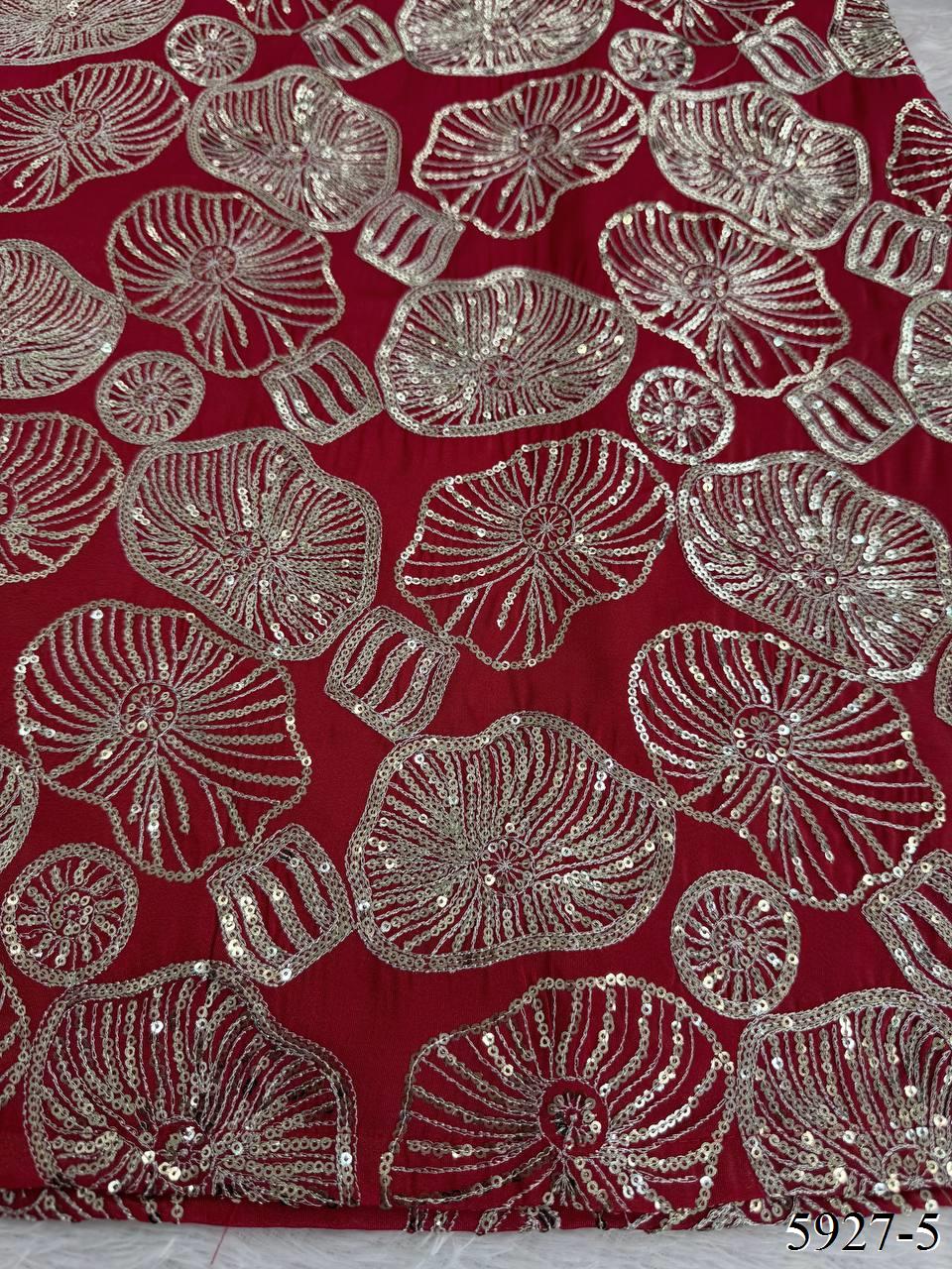 Maroon Color Simmer Silk With Thread And Sequience Work Top Sharara