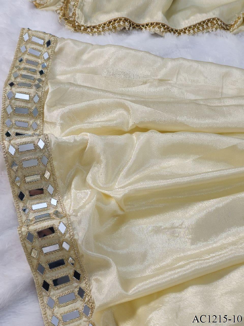 White Color Chinon With Beautifull Coding Work Top Plazzo