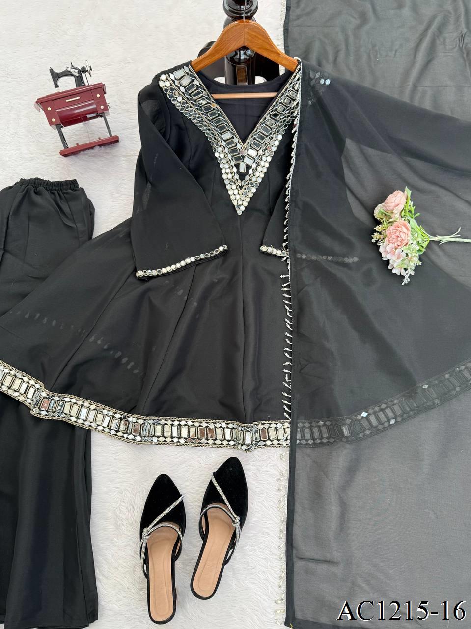 White Color Chinon With Beautifull Coding Work Top Plazzo