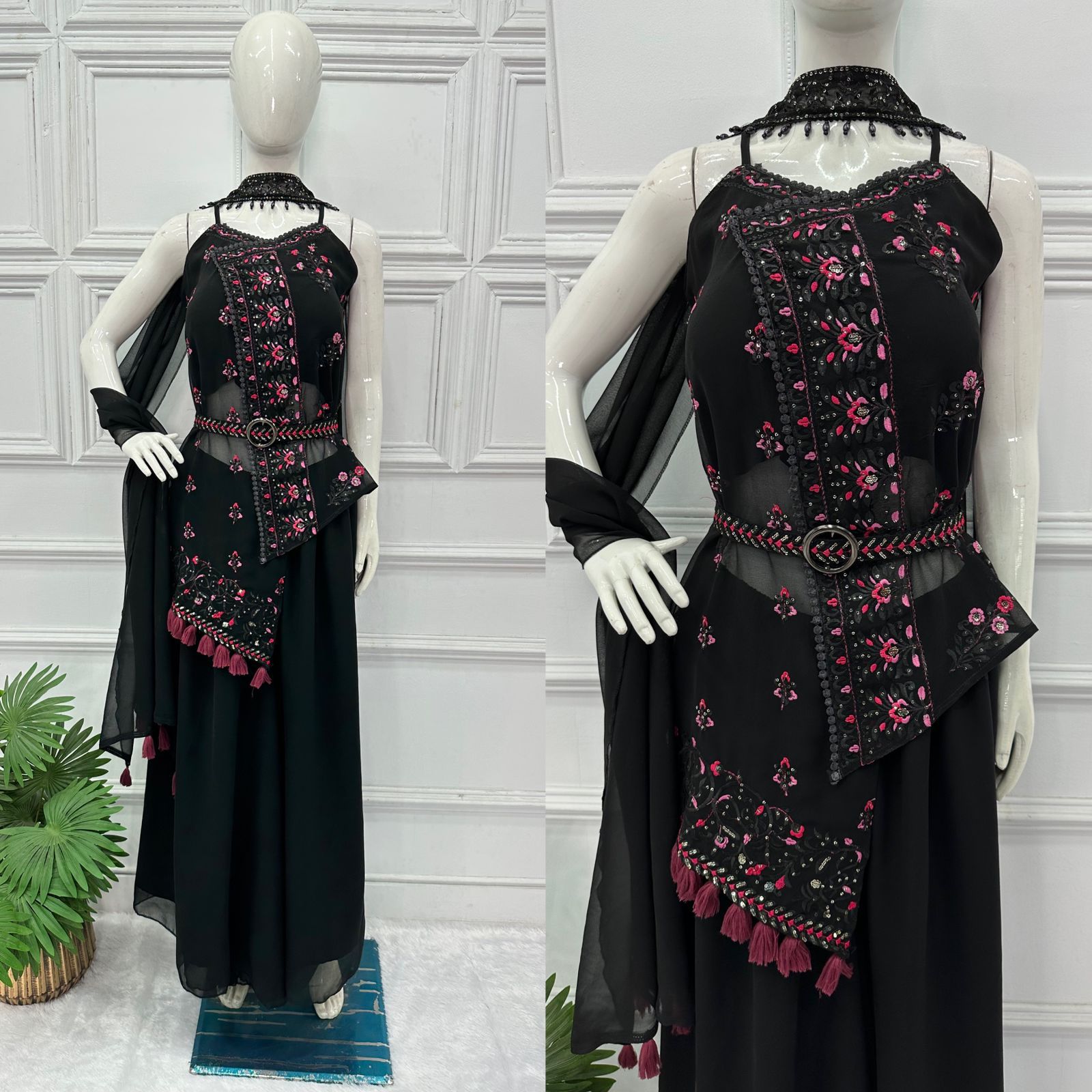 Fox Georgette  Fabric Available Customer Can Attach