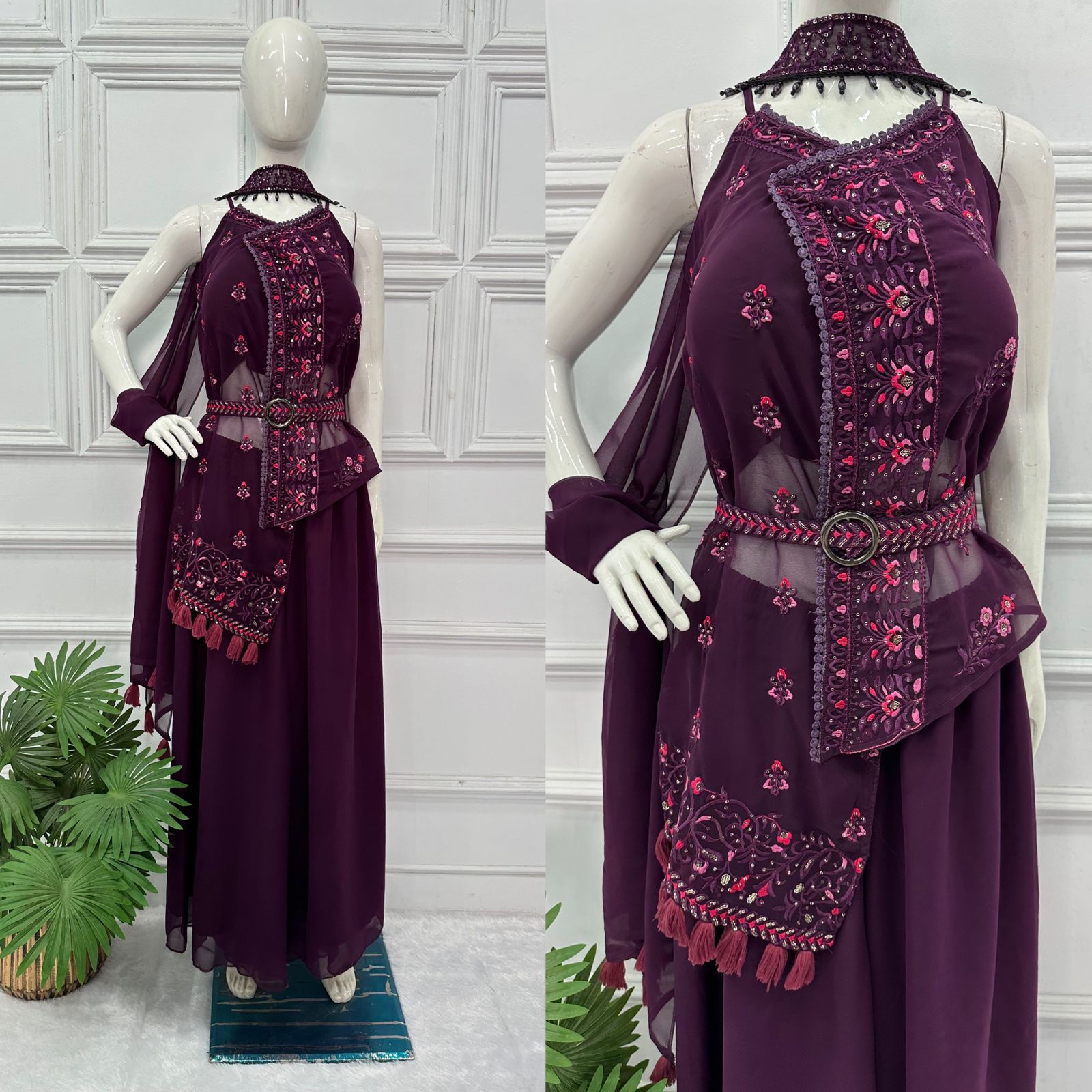 Fox Georgette  Fabric Available Customer Can Attach