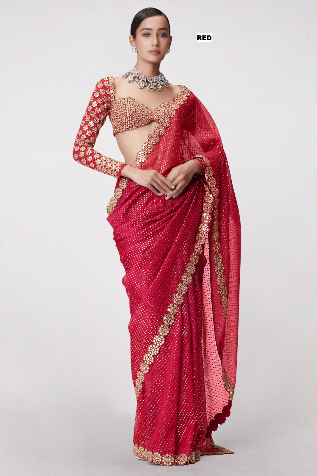 Heavy Quality Faux Georgette Saree