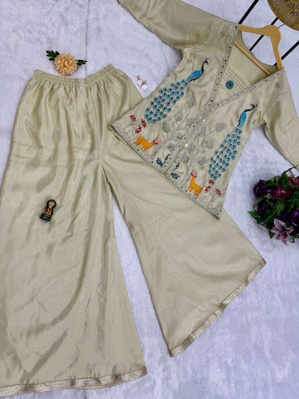 Chimmar Front Side Full Embroidery Work Top
