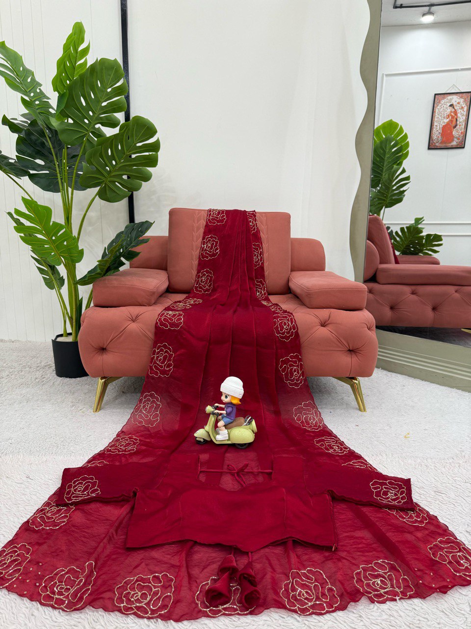 Jimmy Chu Silk Hand Work Saree