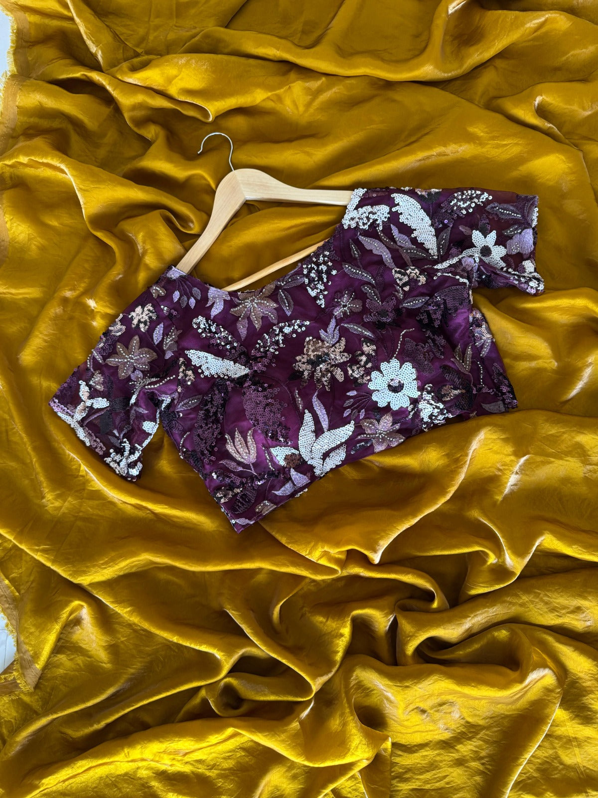 Fluid Tissue Silk With Plain Work Saree