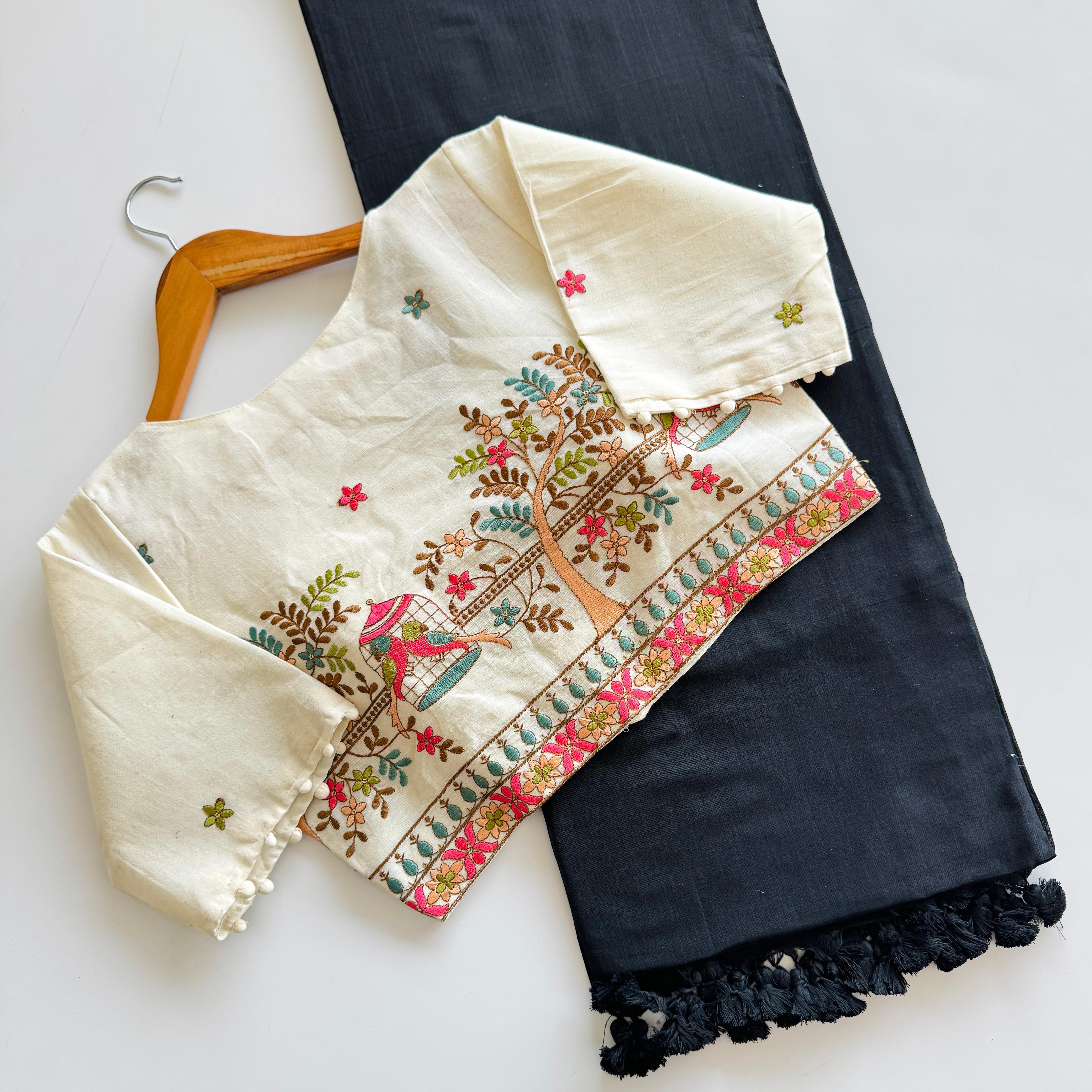 Cotton Silk With Digital Print Saree