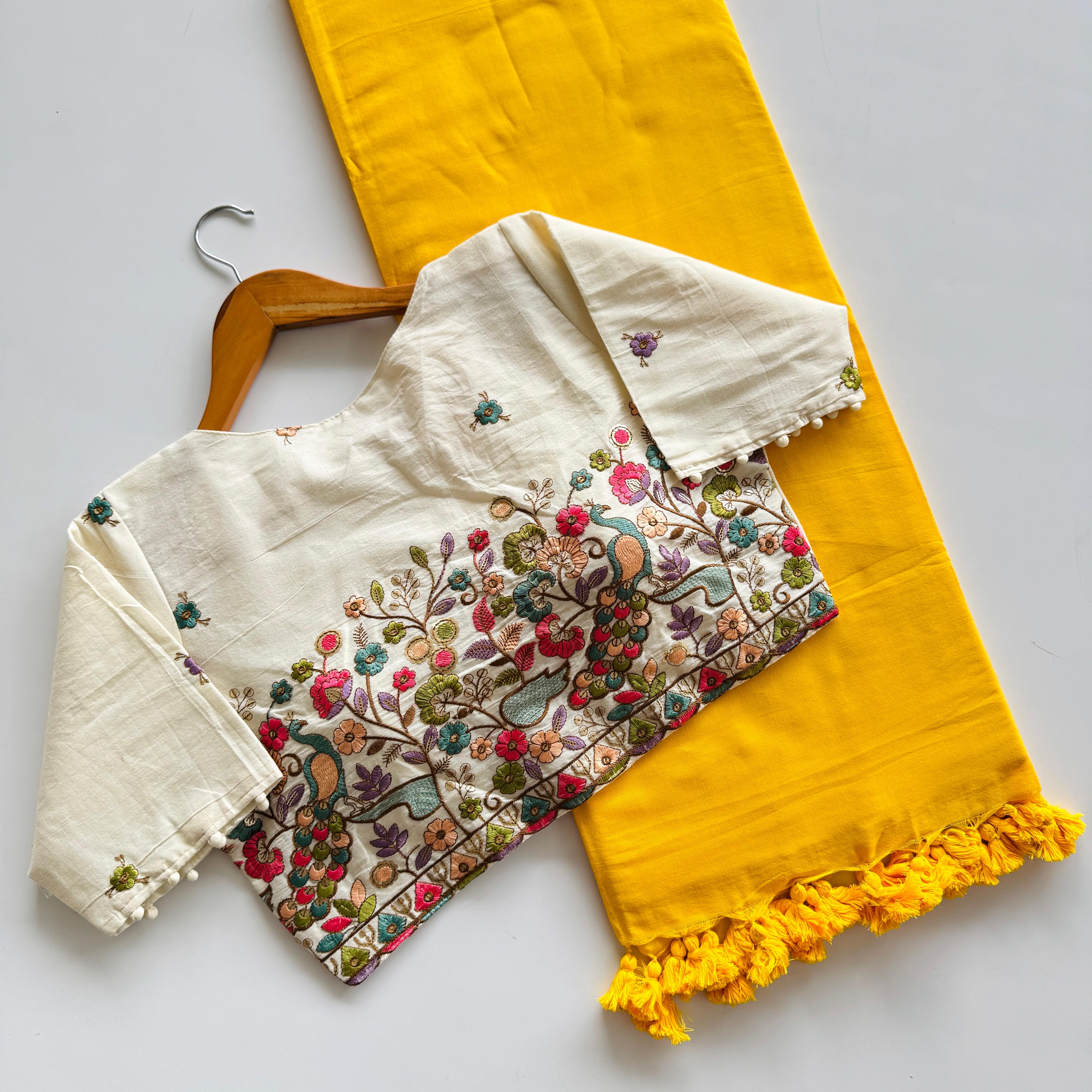 Cotton Silk With Digital Print Saree