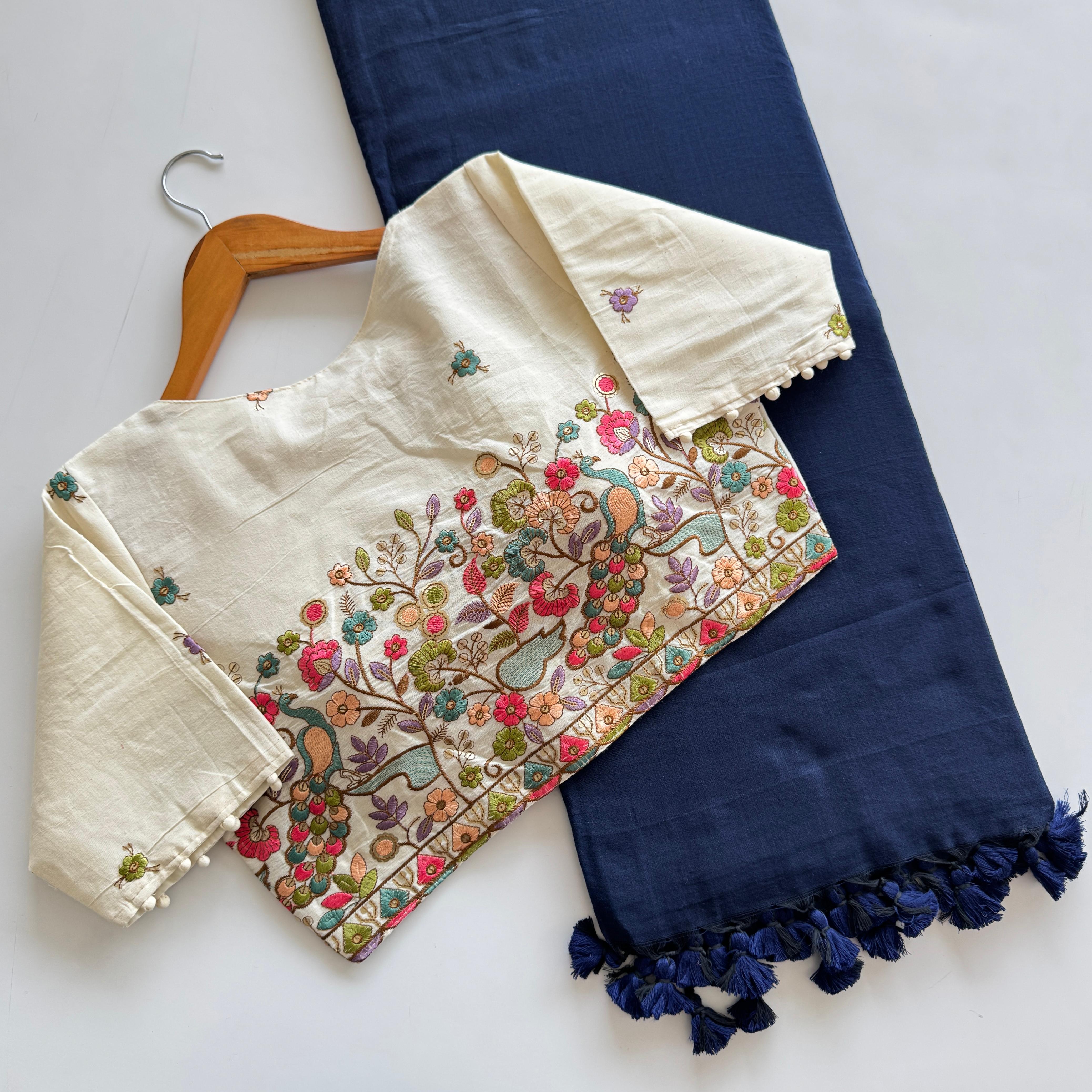 Cotton Silk With Digital Print Saree