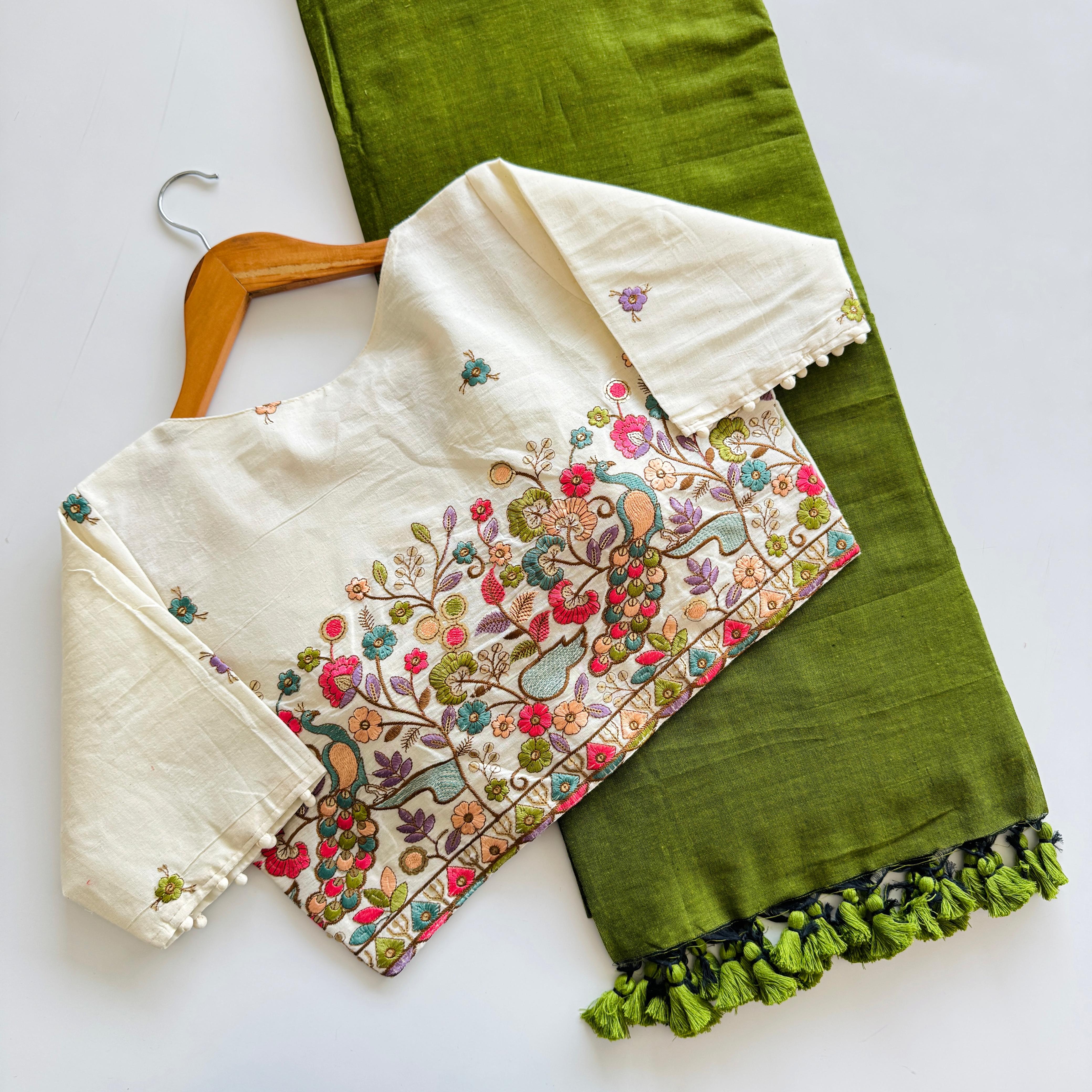 Cotton Silk With Digital Print Saree