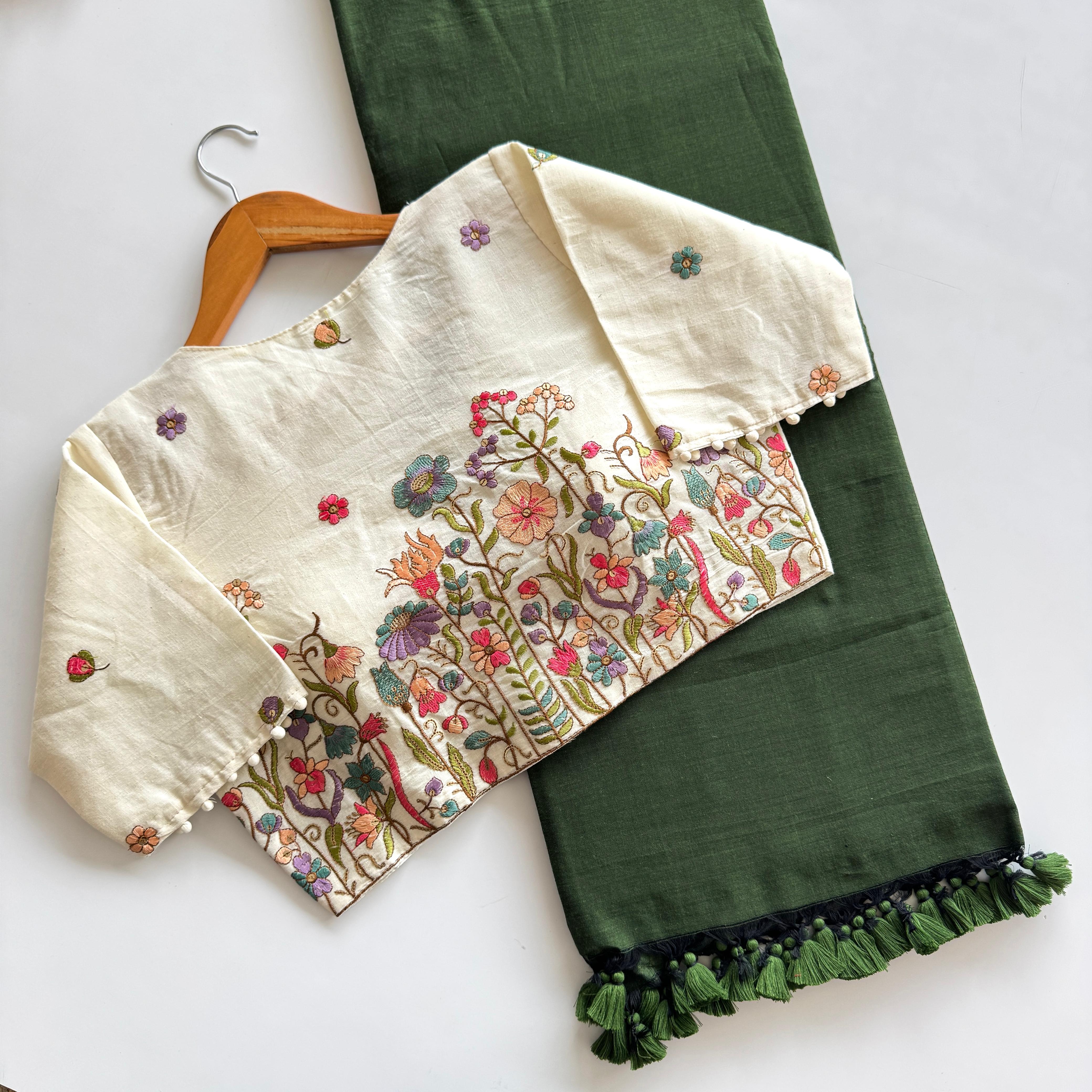 Cotton Silk With Digital Print Saree