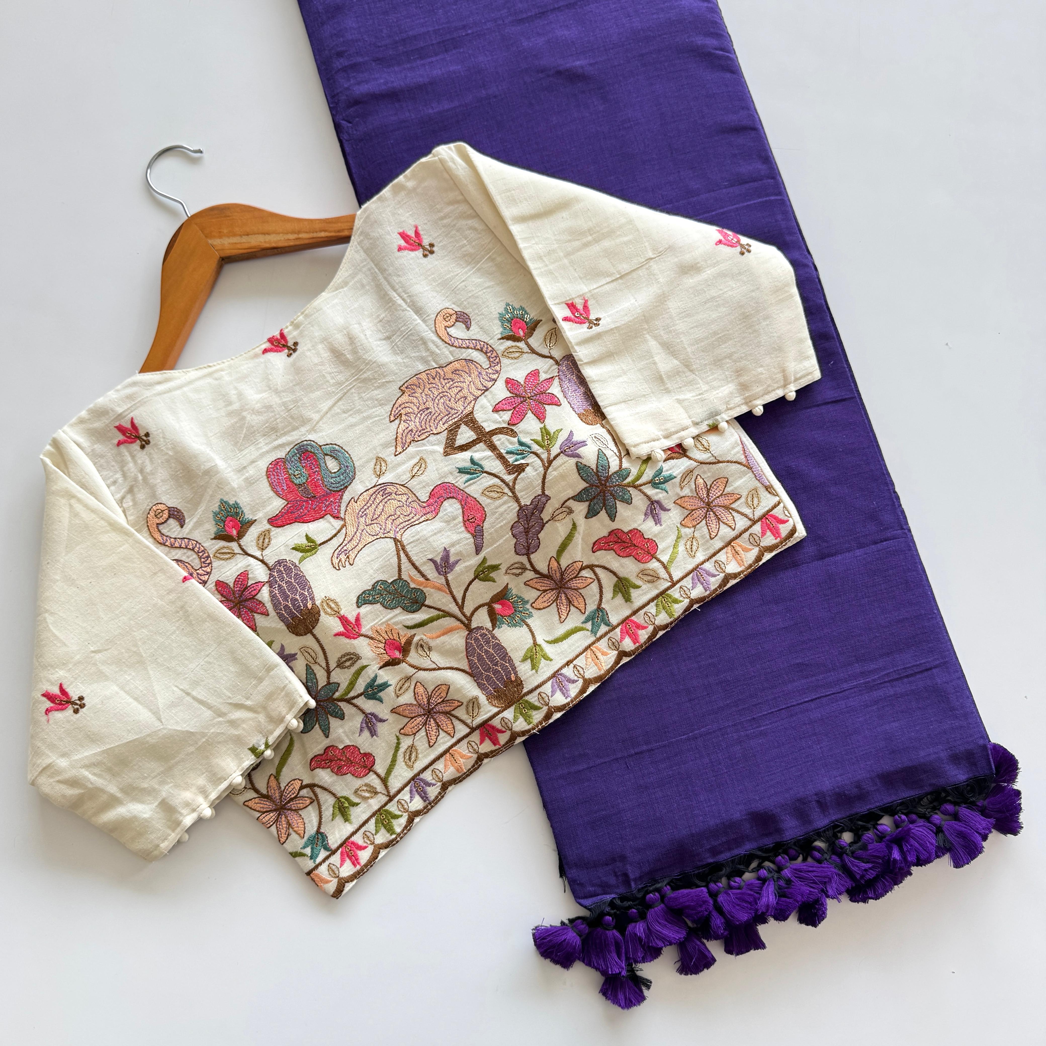 Cotton Silk With Digital Print Saree
