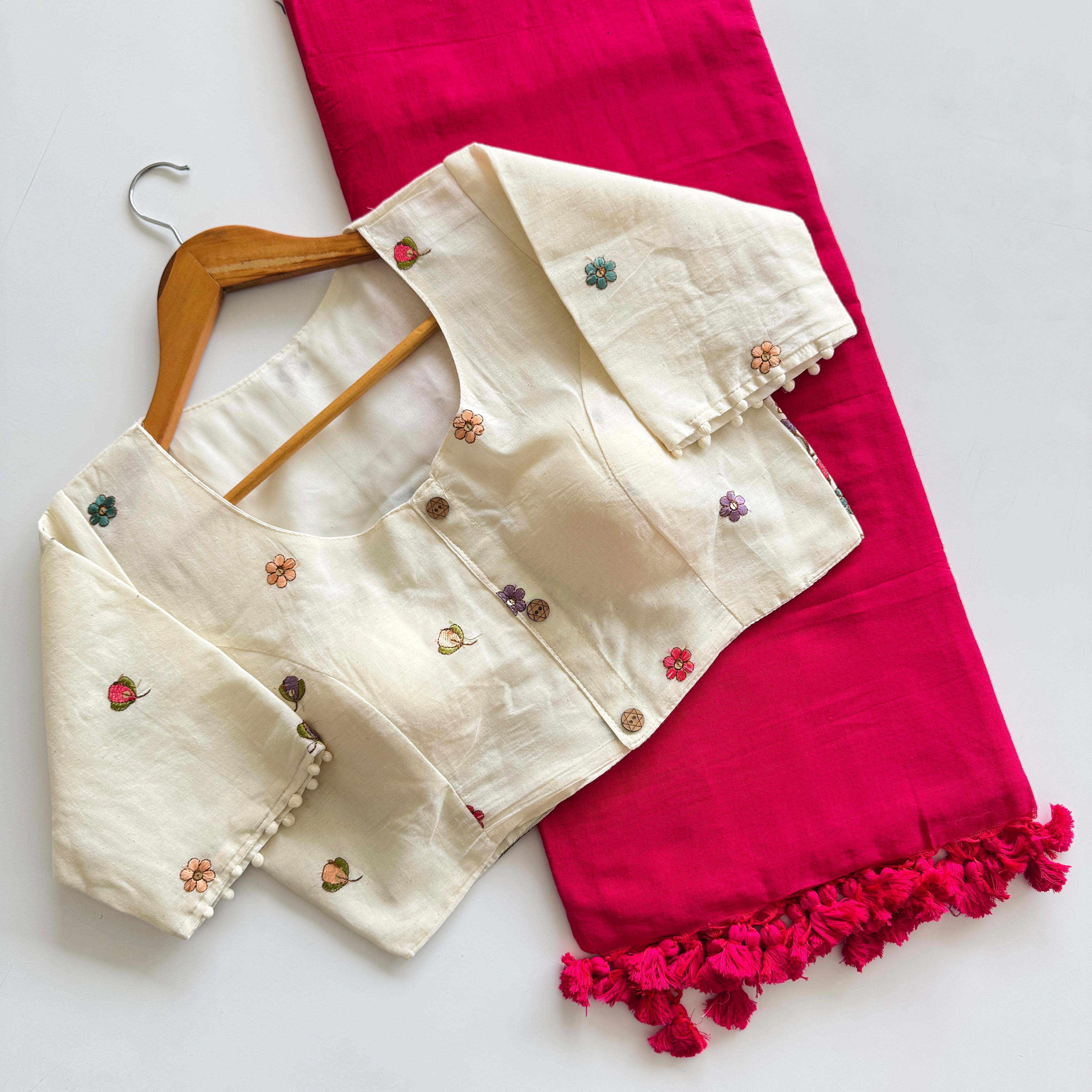 Cotton Silk With Digital Print Saree