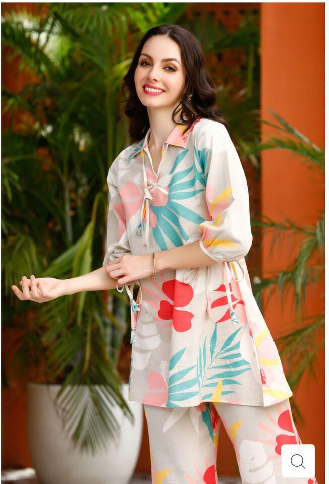 New Summer Collection Cotton Blemd Co-ord Set
