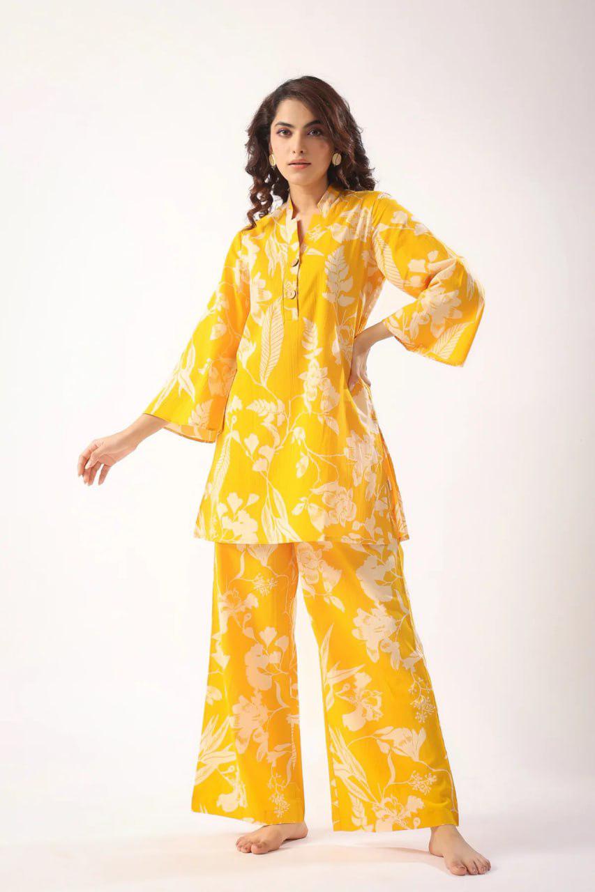 New Summer Collection Cotton Blemd Co-ord Set