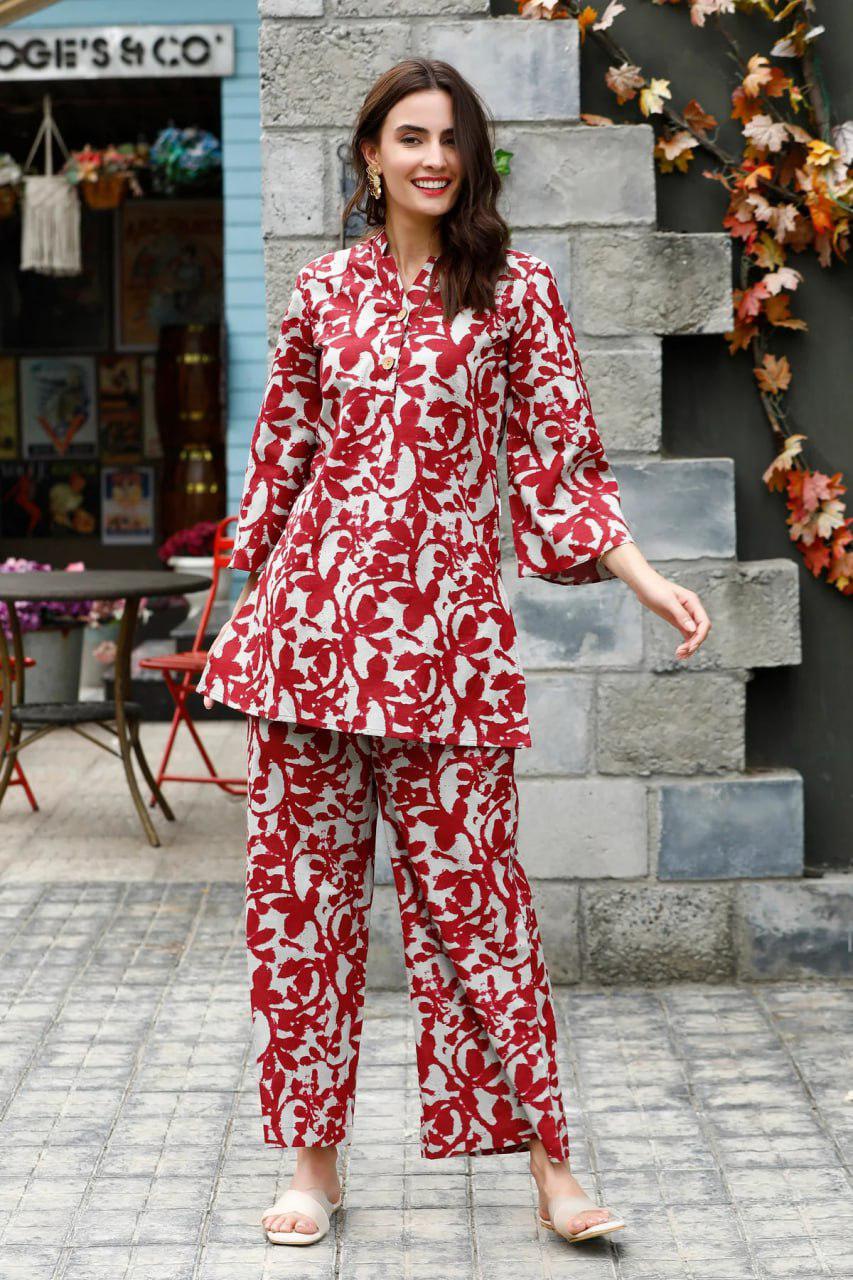 New Summer Collection Cotton Blemd Co-ord Set