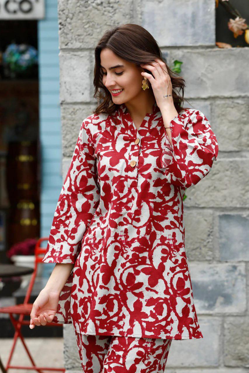 New Summer Collection Cotton Blemd Co-ord Set