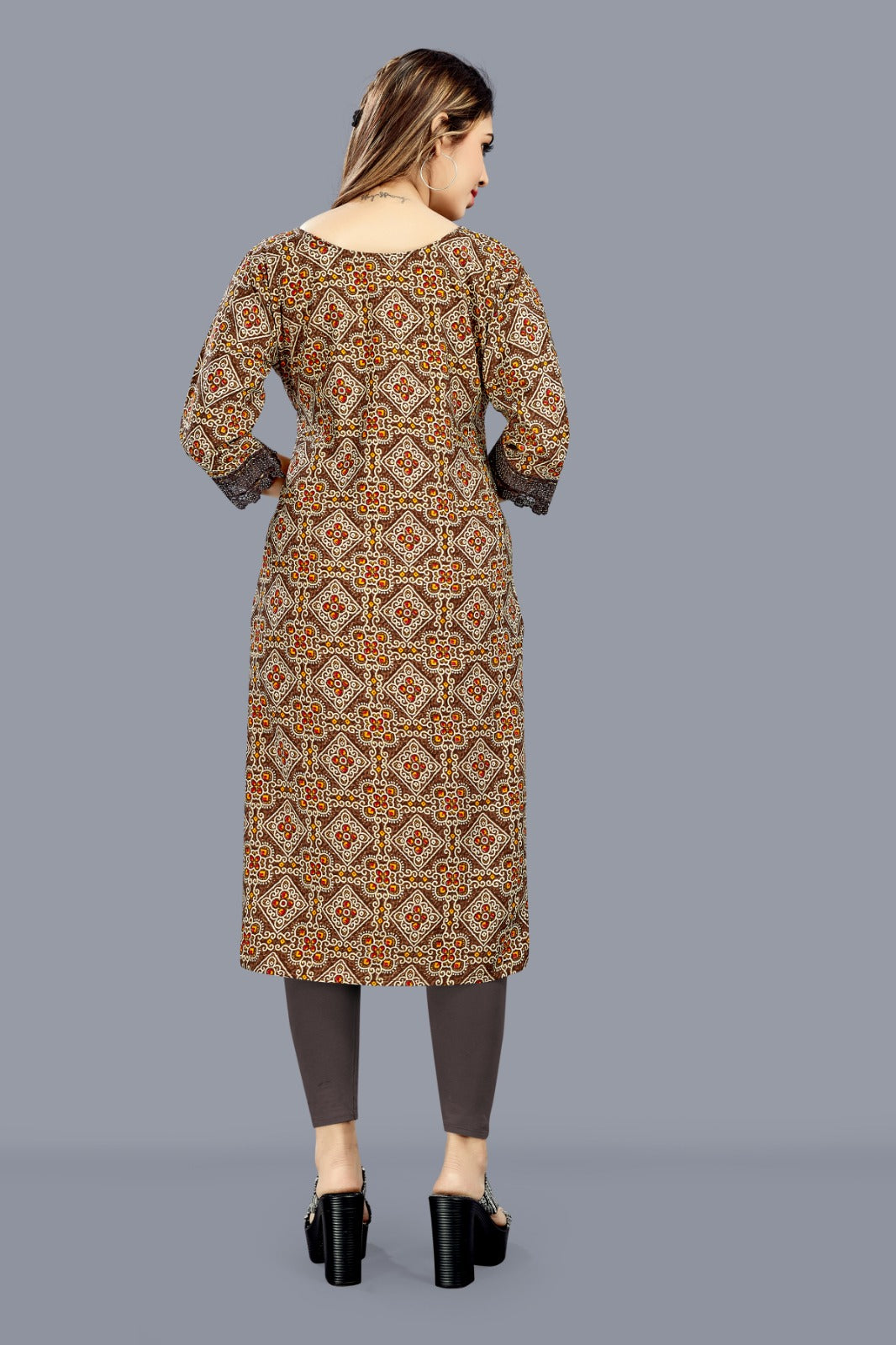 Heavy Soft Imported Print Foil Print Top