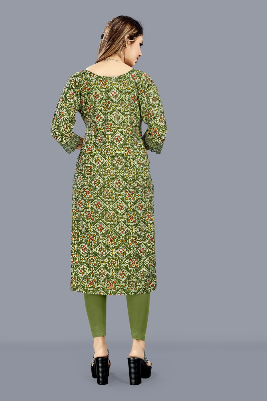 Heavy Soft Imported Print Foil Print Top