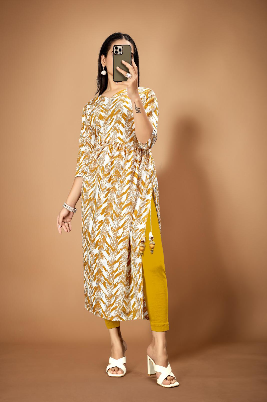 Heavy Soft Imported Print Foil Print Top