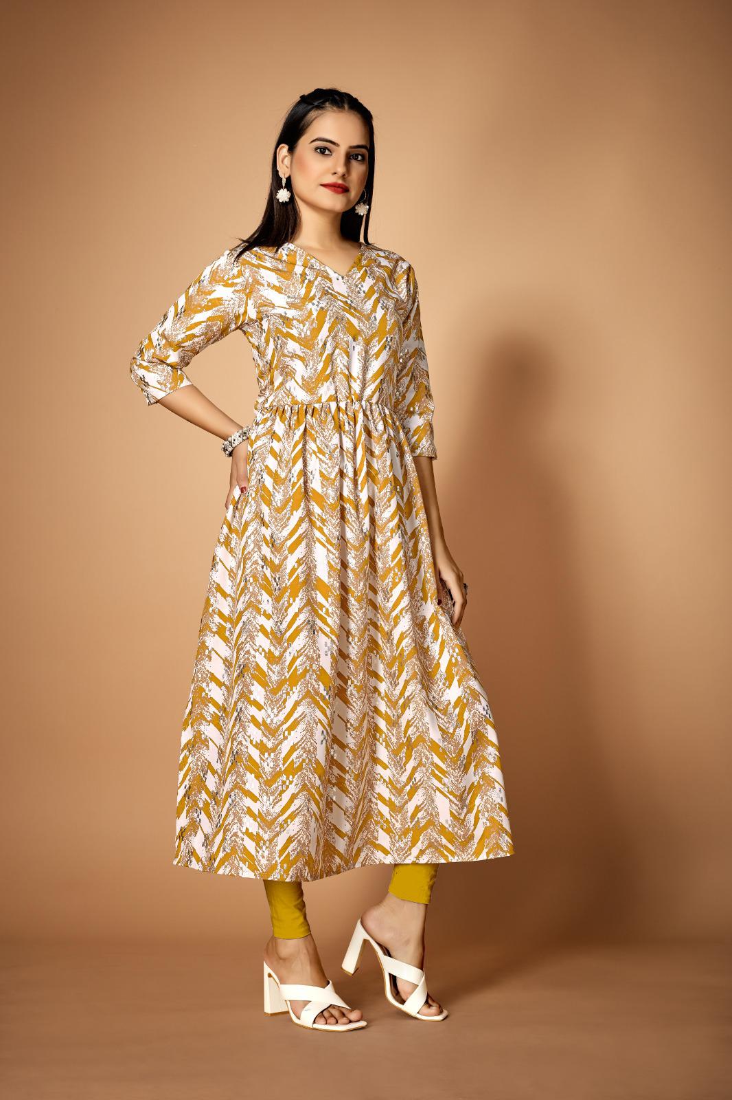 Heavy Soft Imported Print Foil Print Top