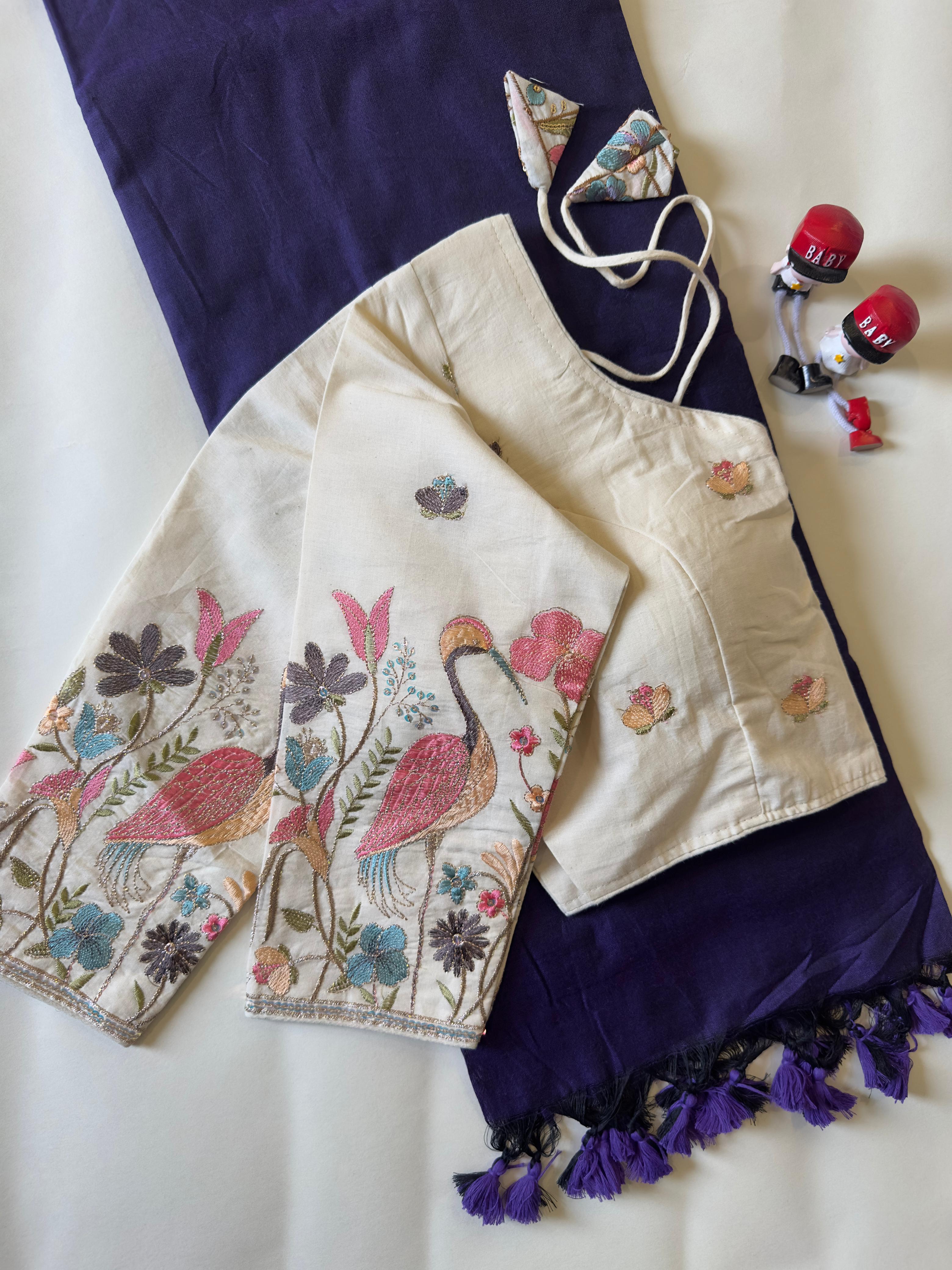 Khadi Cotton With Heavy Multi Fabric Saree