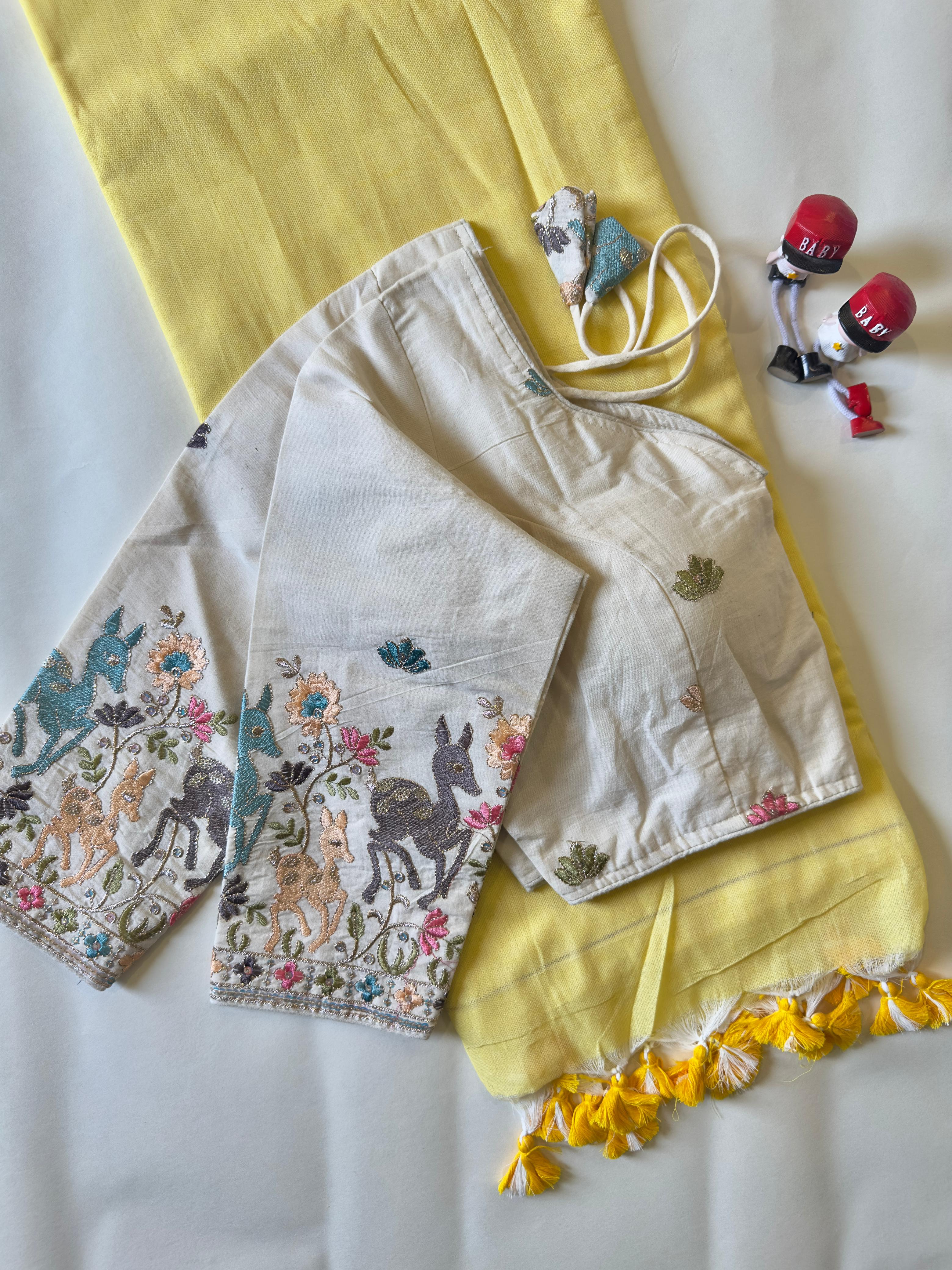 Khadi Cotton With Heavy Multi Fabric Saree