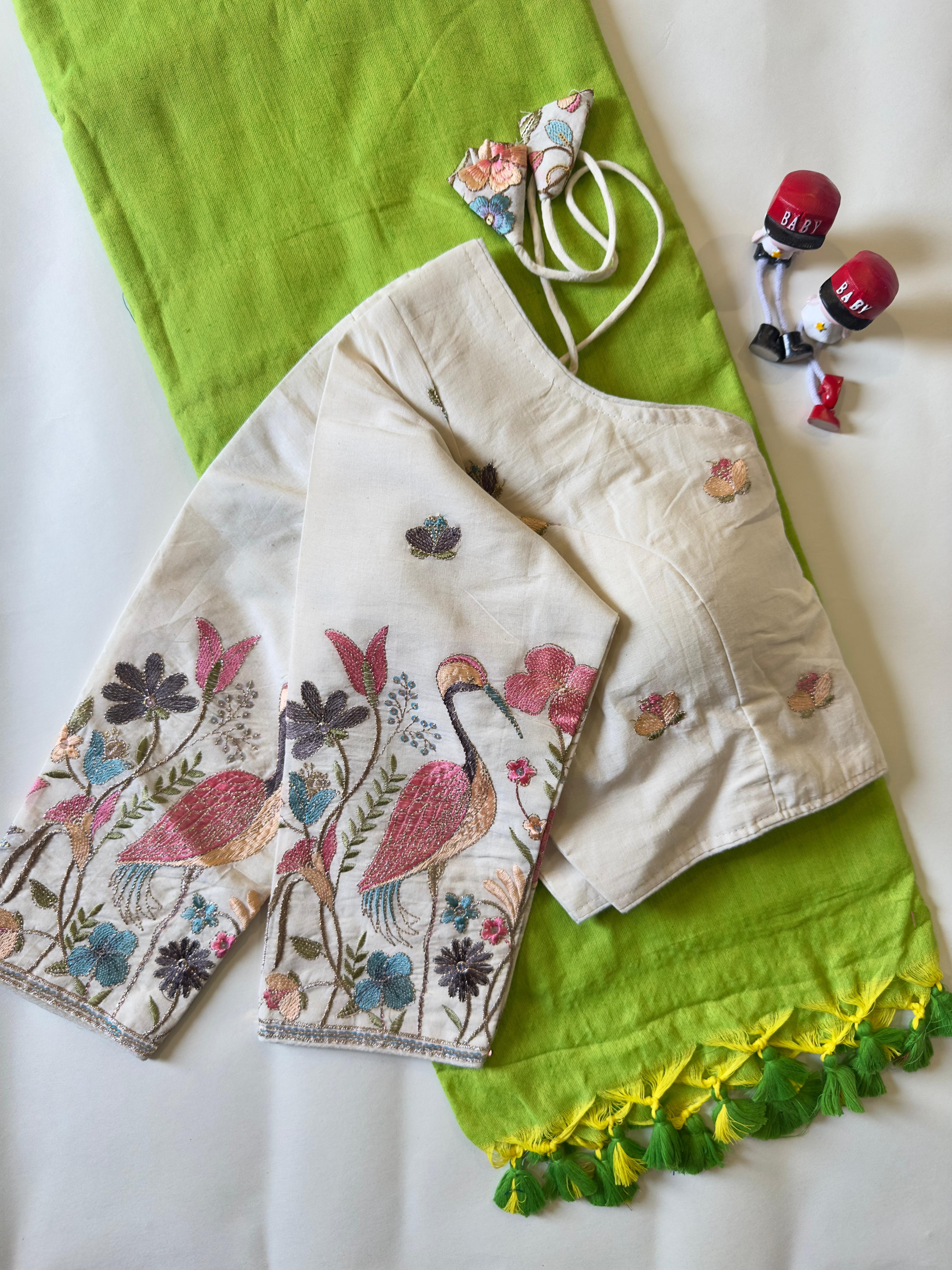 Khadi Cotton With Heavy Multi Fabric Saree